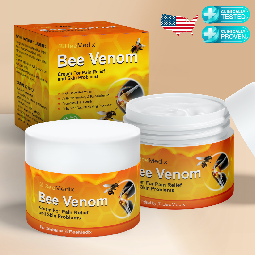 BeeMedix Bee Venom Cream For Pain Relief And Skin Problems (3.5 fl. oz.)