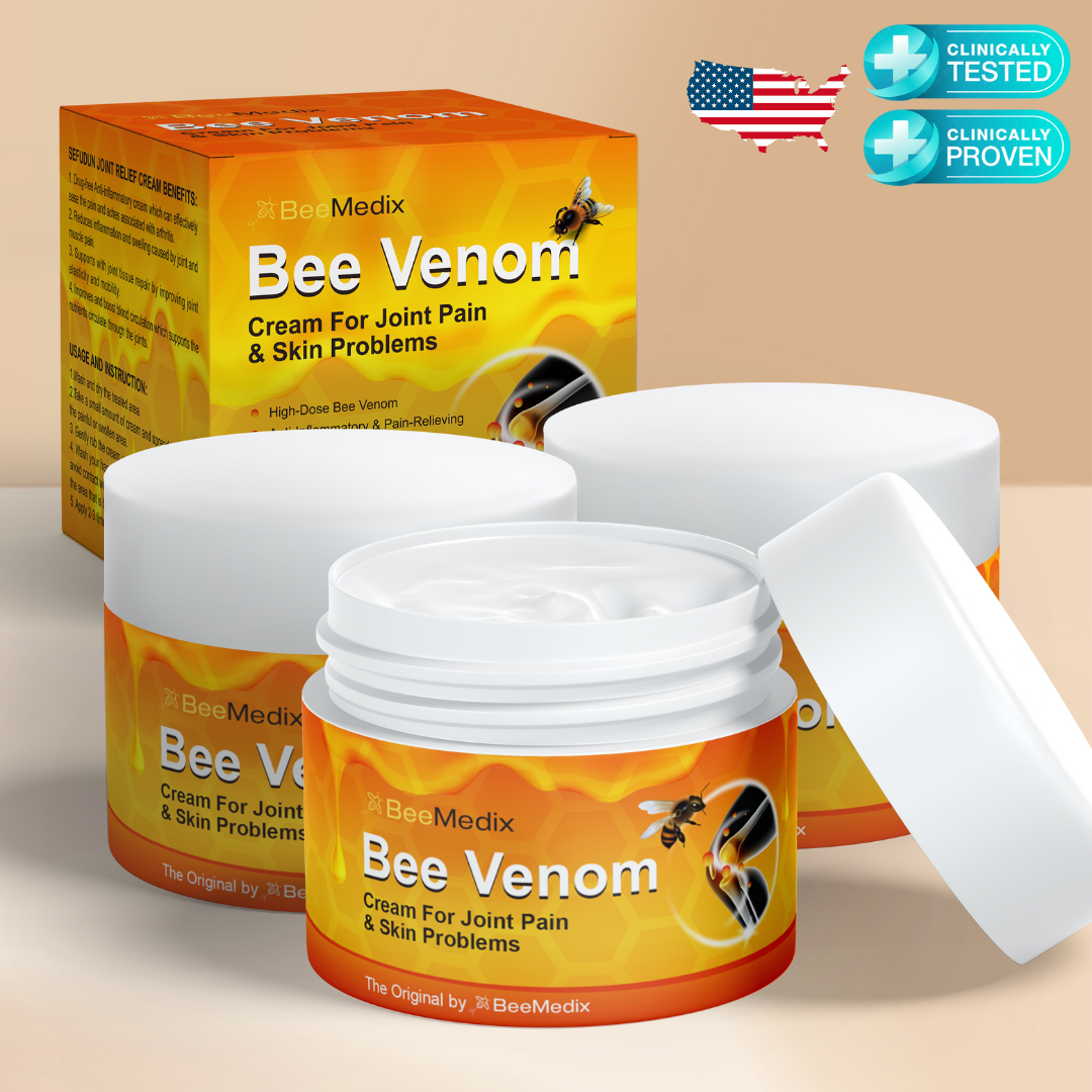 BeeMedix Bee Venom Cream For Joint Pain And Skin Problems (3.5 fl. oz.)