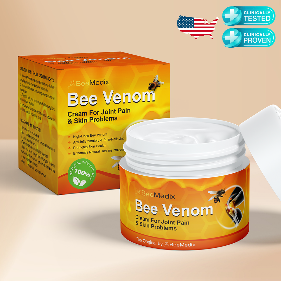 BeeMedix Bee Venom Cream For Joint Pain And Skin Problems (3.5 fl. oz.)