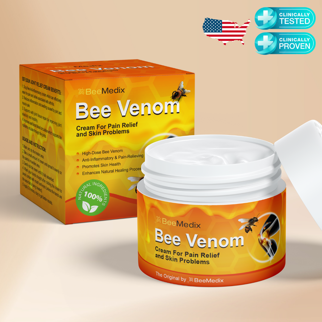 BeeMedix Bee Venom Cream For Pain Relief And Skin Problems (3.5 fl. oz.)