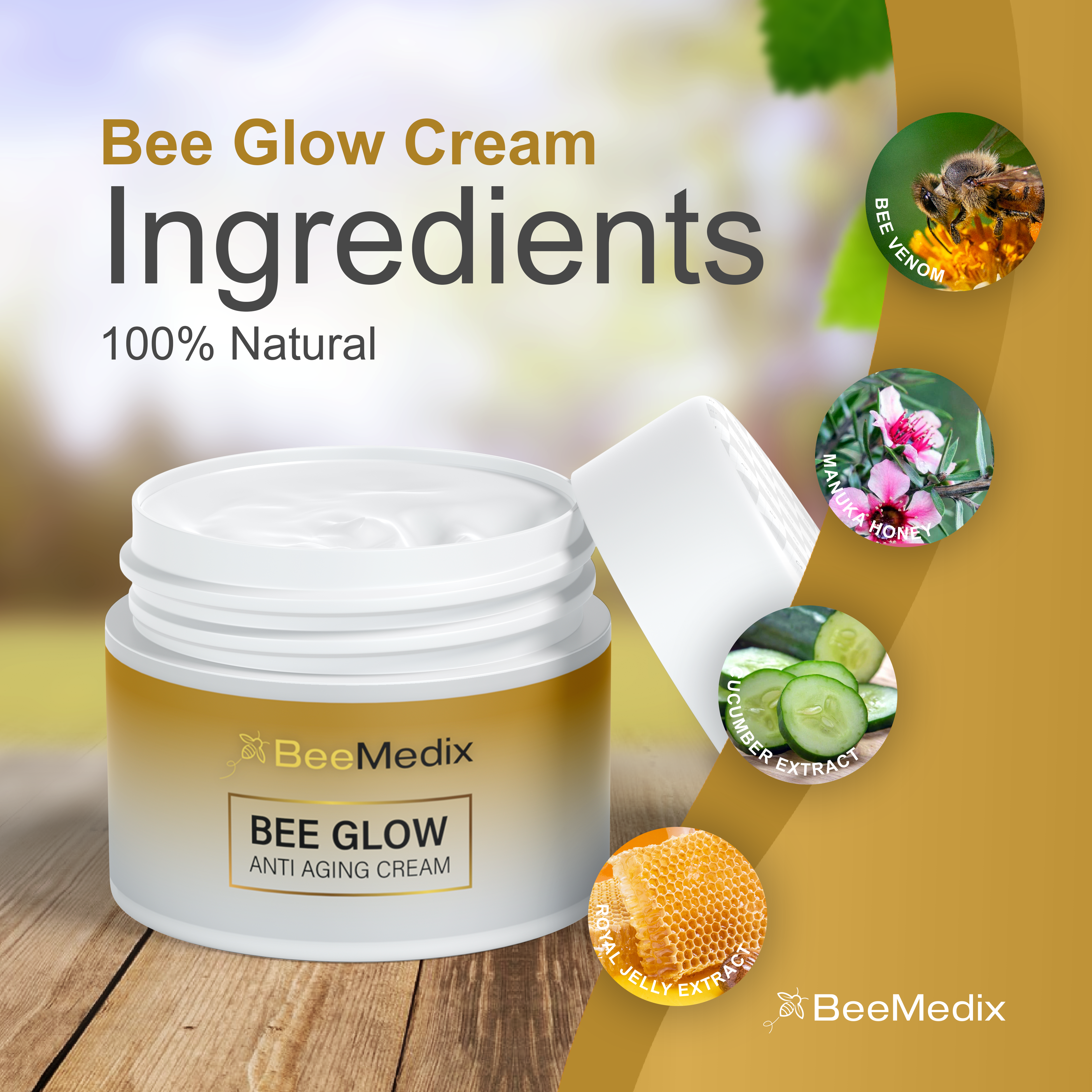 BeeMedix Bee Glow Anti Aging Cream (1.7 fl. oz.)